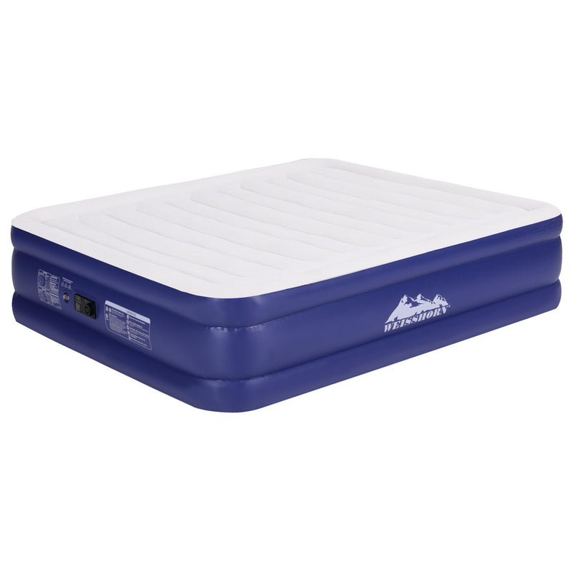 Weisshorn Air Mattress King Inflatable Bed Air bed 51cm - Outbackers