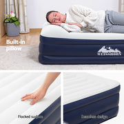 Weisshorn Air Mattress Double Inflatable Bed 46cm Air bed - Outbackers