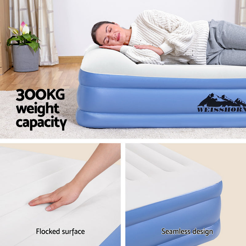 Weisshorn Air Mattress Queen Inflatable Bed 50cm Air bed - Outbackers