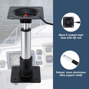 Seamanship Boat Seat Pedestal 34-46cm Adjustable Gas Lift 360 Degrees Swivel - Outbackers