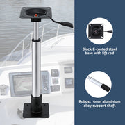 Seamanship Boat Seat Pedestal 55-75cm Adjustable Gas Lift 360 Degrees Swivel - Outbackers