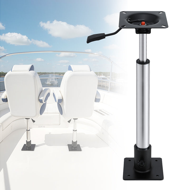 Seamanship Boat Seat Pedestal 55-75cm Adjustable Gas Lift 360 Degrees Swivel - Outbackers