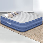 Bestway Air Mattress King Inflatable Bed 56cm Airbed Blue - Outbackers