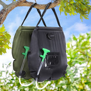 Weisshorn Camping Shower Bag 20L Set of 2 Portable Green Black - Outbackers