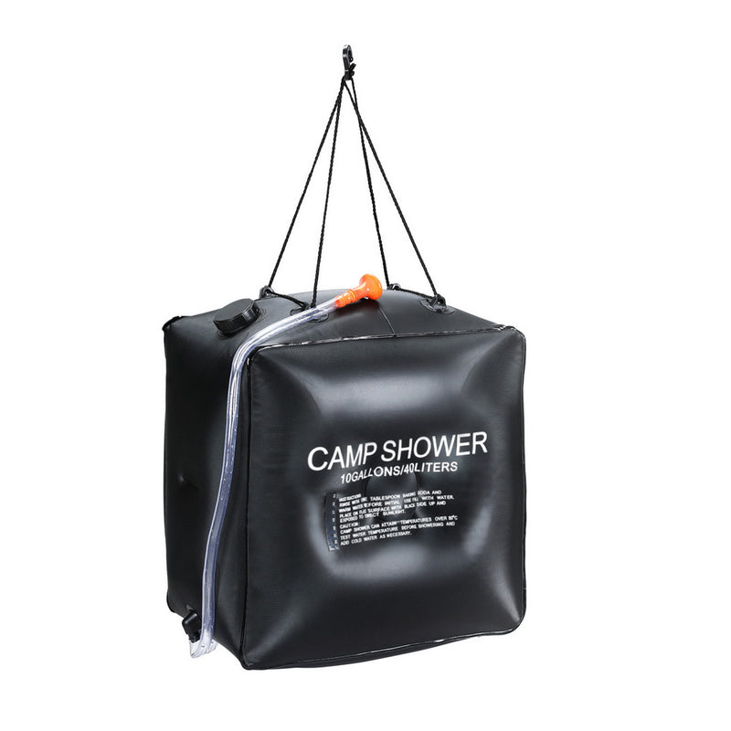 Weisshorn Camping Shower Bag 40L Black - Outbackers