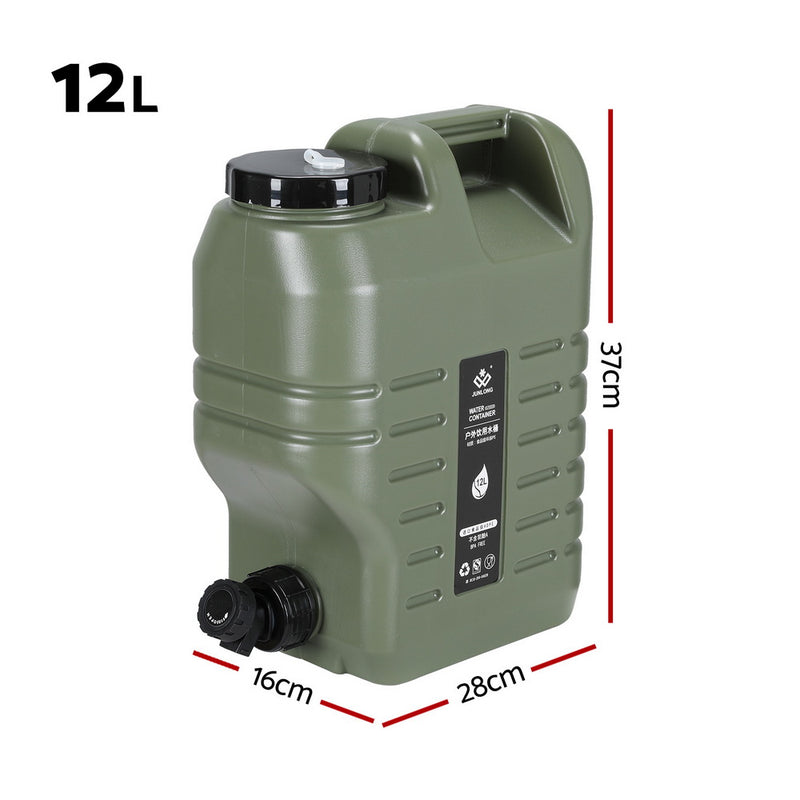 Weisshorn12L Water Container Jerry Can Bucket Camping Outdoor Storage Tank - Outbackers