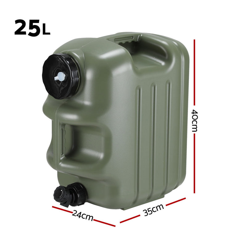 Weisshorn 25L Water Container Jerry Can Bucket Camping Outdoor Storage Tank - Outbackers
