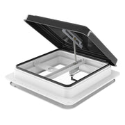 Weisshorn Caravan Roof Vent Hatch RV Skylight Motorhome Camper 350x350mm Black - Outbackers