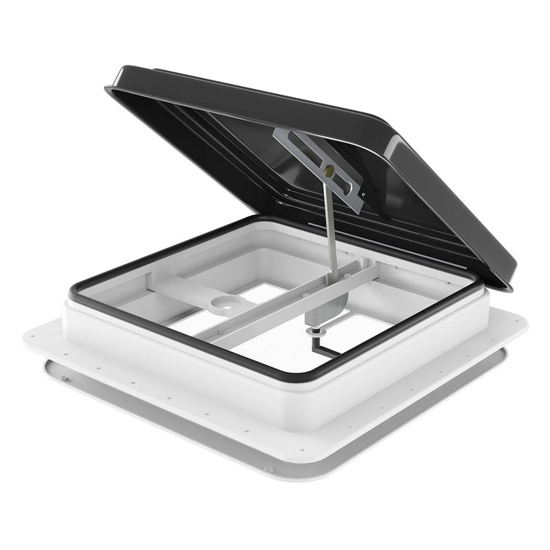 Weisshorn Caravan Roof Vent Hatch RV Skylight Motorhome Camper 350x350mm Black - Outbackers