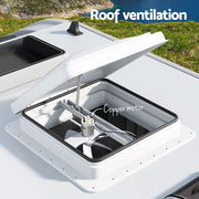 Weisshorn Caravan Roof Vent Fan Air Exhaust Hatch 12V RV Motorhome Camper White - Outbackers