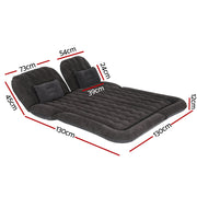 Weisshorn Car Mattress 175x130 Inflatable SUV Back Seat Camping Bed Black - Outbackers