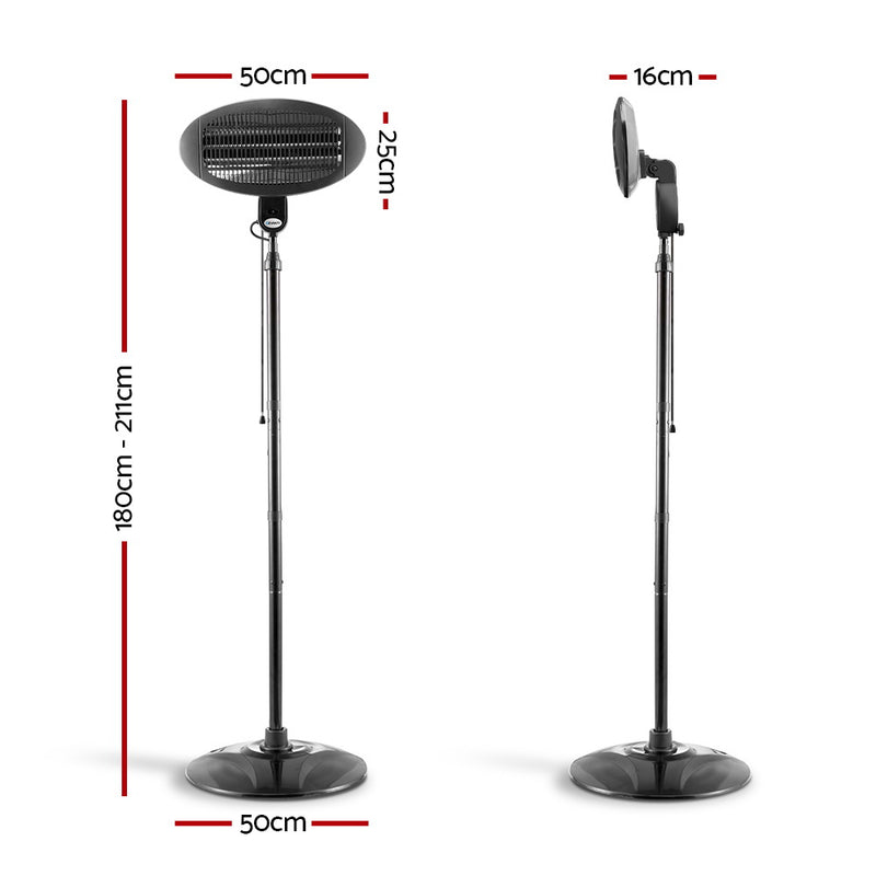 Devanti Electric Patio Heater 2000W - Outbackers