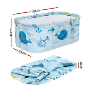 Weisshorn Foldable Bathtub PVC Spa Bucket Inflatable Cushion 113x61cm Blue - Outbackers