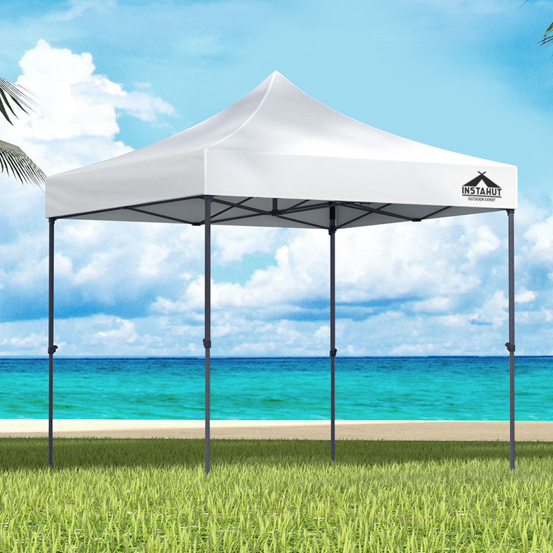 Instahut Gazebo Pop Up Marquee 3x3 Folding Tent Outdoor Camping 500D Oxford - Outbackers