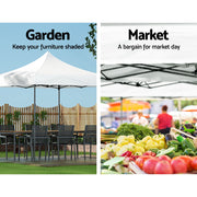 Instahut Gazebo Pop Up Marquee 3x3 Folding Tent Outdoor Camping 500D Oxford - Outbackers