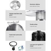 Devanti Outdoor Gas Patio Heater - Outbackers