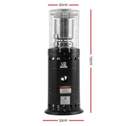 Devanti Outdoor Gas Patio Heater Black - Outbackers