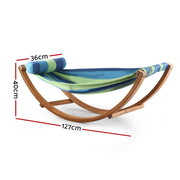Gardeon Hammock Bed Outdoor Camping Kids Timber Hammock Rocking - Outbackers