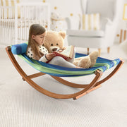 Gardeon Hammock Bed Outdoor Camping Kids Timber Hammock Rocking - Outbackers