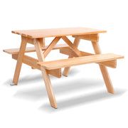 Keezi Kids Outdoor Table and Chairs Picnic Bench Set Children Wooden - Outbackers