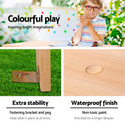 Keezi Kids Outdoor Table and Chairs Picnic Bench Set Children Wooden - Outbackers
