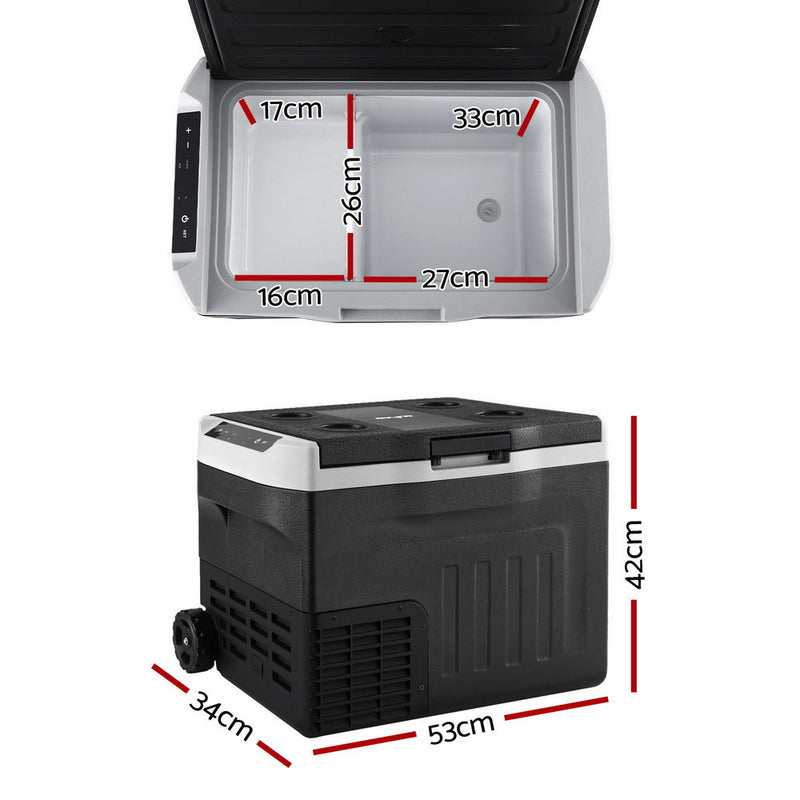 Portable Fridge 30L Bar Fridges Camping Freezer 12V/24V/240V - Outbackers