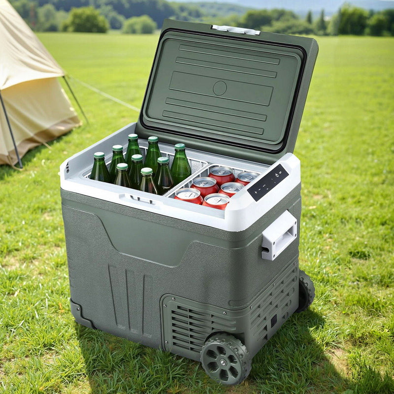 Portable Fridge 50L Camping Bar Fridges Freezer 12V/24V/240V - Outbackers