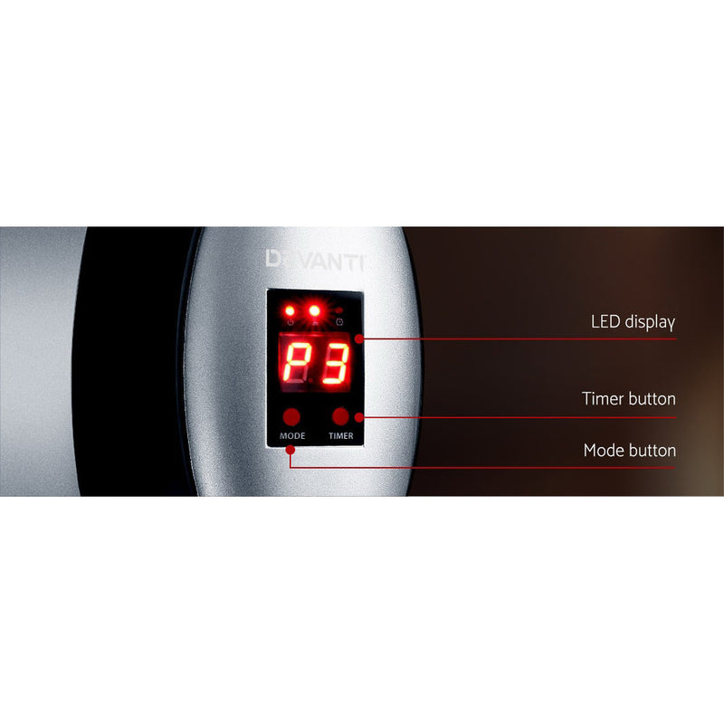 Devanti Electric Strip Heater Radiant Heaters 1500W - Outbackers