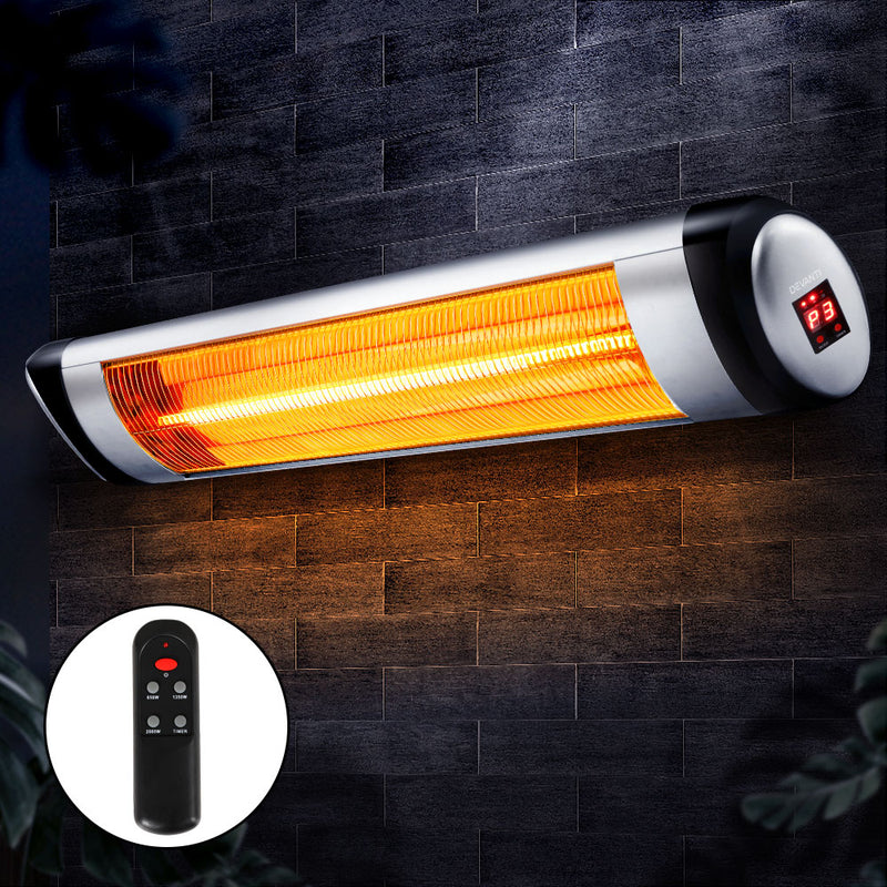 Devanti Electric Strip Heater Radiant Heaters 2000W - Outbackers