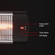 Devanti Electric Strip Heater Radiant Heaters 3000W - Outbackers