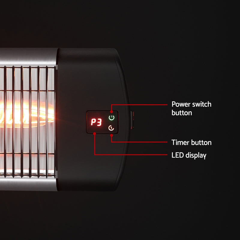 Devanti Electric Strip Heater Radiant Heaters 3000W - Outbackers