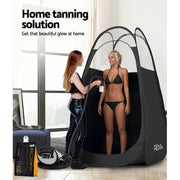 Portable Pop Up Tanning Tent - Black - Outbackers