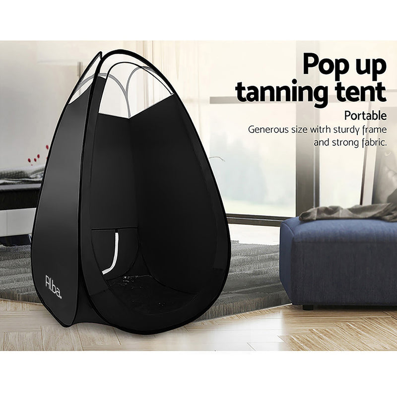 Portable Pop Up Tanning Tent - Black - Outbackers