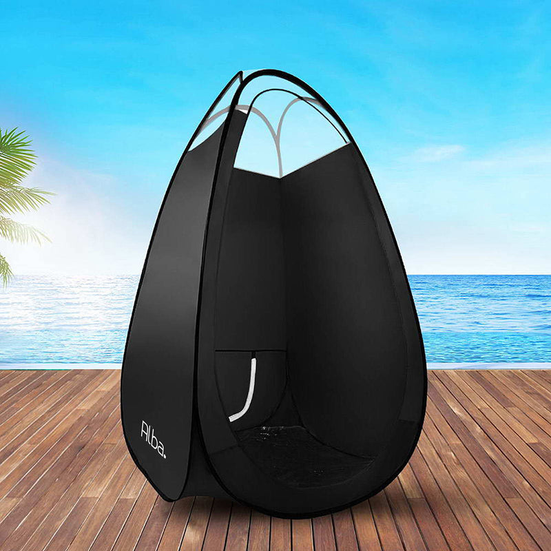 Portable Pop Up Tanning Tent - Black - Outbackers