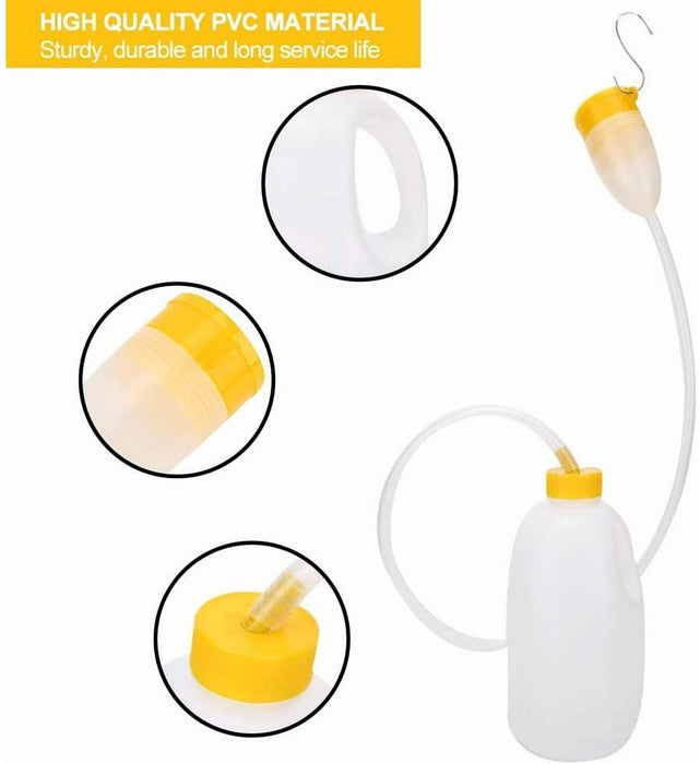 Urinal Men - Pee Bottle Men - Camping Toilet - Plastic - Urinal for Men - Anti-splash Urine Cup - Large 1700ml - Urinal Men with Lid - Reusable - For the Elderly, Hospital, Camping
