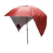 Havana Outdoors Beach Umbrella 2.4M Outdoor Garden Beach Portable Shade Shelter - Red - Outbackers