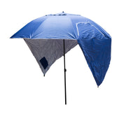 Havana Outdoors Beach Umbrella 2.4M Outdoor Garden Beach Portable Shade Shelter - Blue - Outbackers
