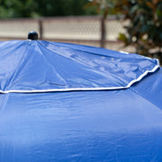 Havana Outdoors Beach Umbrella 2.4M Outdoor Garden Beach Portable Shade Shelter - Blue - Outbackers