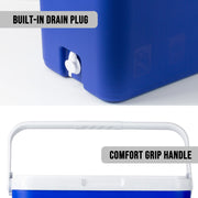 33L Portable Cooler Box Ice Chest for Picnic, Camping, Fishing, Caravan - Outbackers