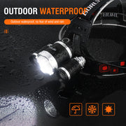 HP700 LED Headlamp Head Torch Lamp Rechargeable Light Headlight  Camping - Outbackers