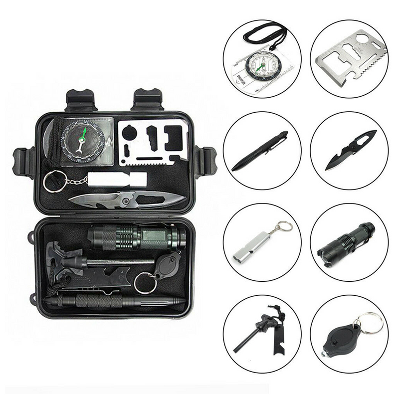 Camping Tool Emergency Survival Equipment Set Outdoor Sport Tactical Hiking Kit - Outbackers