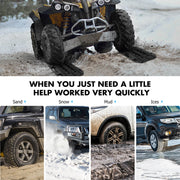 X-BULL Mini Recovery Tracks Traction Boards Sand Mud Snow 4WD 4x4 Vehicle 1 Pair Black - Outbackers