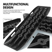 X-BULL Recovery Tracks Gen 2.0 10T Sand Mud Snow 2 Pairs Offroad 4WD 4x4 2PC 91CM Black - Outbackers