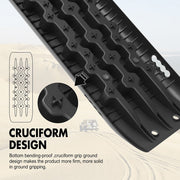 X-BULL Recovery Tracks Gen 2.0 10T Sand Mud Snow 2 Pairs Offroad 4WD 4x4 2PC 91CM Black - Outbackers