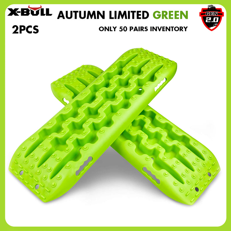 X-BULL Recovery Tracks Boards 10T 2PCS Truck Snow Mud 4WD Offroad Gen2.0 91cm Green - Outbackers