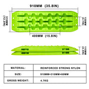 X-BULL Recovery Tracks Boards 10T 4PCS 2Pairs Truck Snow Mud 4WD Offroad Gen2.0 91cm Green - Outbackers