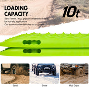 X-BULL Recovery Tracks Boards 10T 4PCS 2Pairs Truck Snow Mud 4WD Offroad Gen2.0 91cm Green - Outbackers