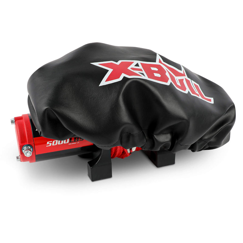 X-BULL Waterproof Winch Cover Black Soft Dust Fit 2000-5000LBS Winch - Outbackers