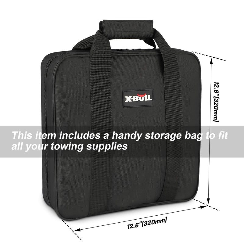 X-BULL 4WD Recovery Kit Snatch Strap Soft Shackles Folding Shovel Survival 4X4
