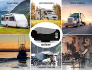 Thermomate Diesel Heater 12V 5kW Caravan Tank Remote Camper Trailer Van Air Motorhome Parking RV - Outbackers